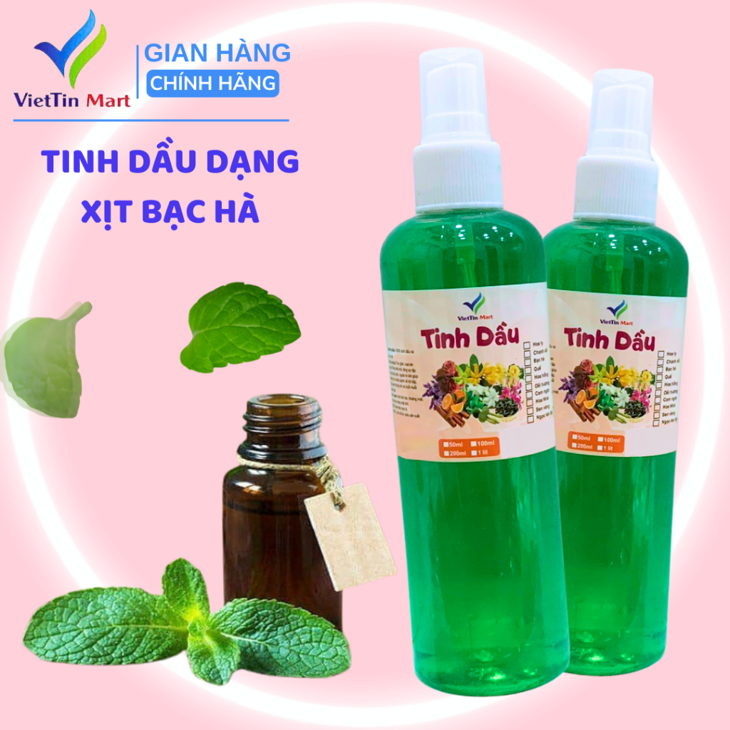 Tinh Dầu Bạc Hà chai xịt 200ml