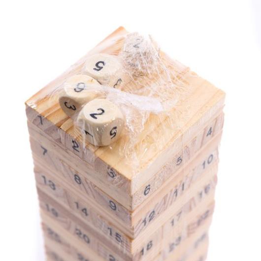 Bộ đồ chơi rút gỗ 54 thanh (loại to)