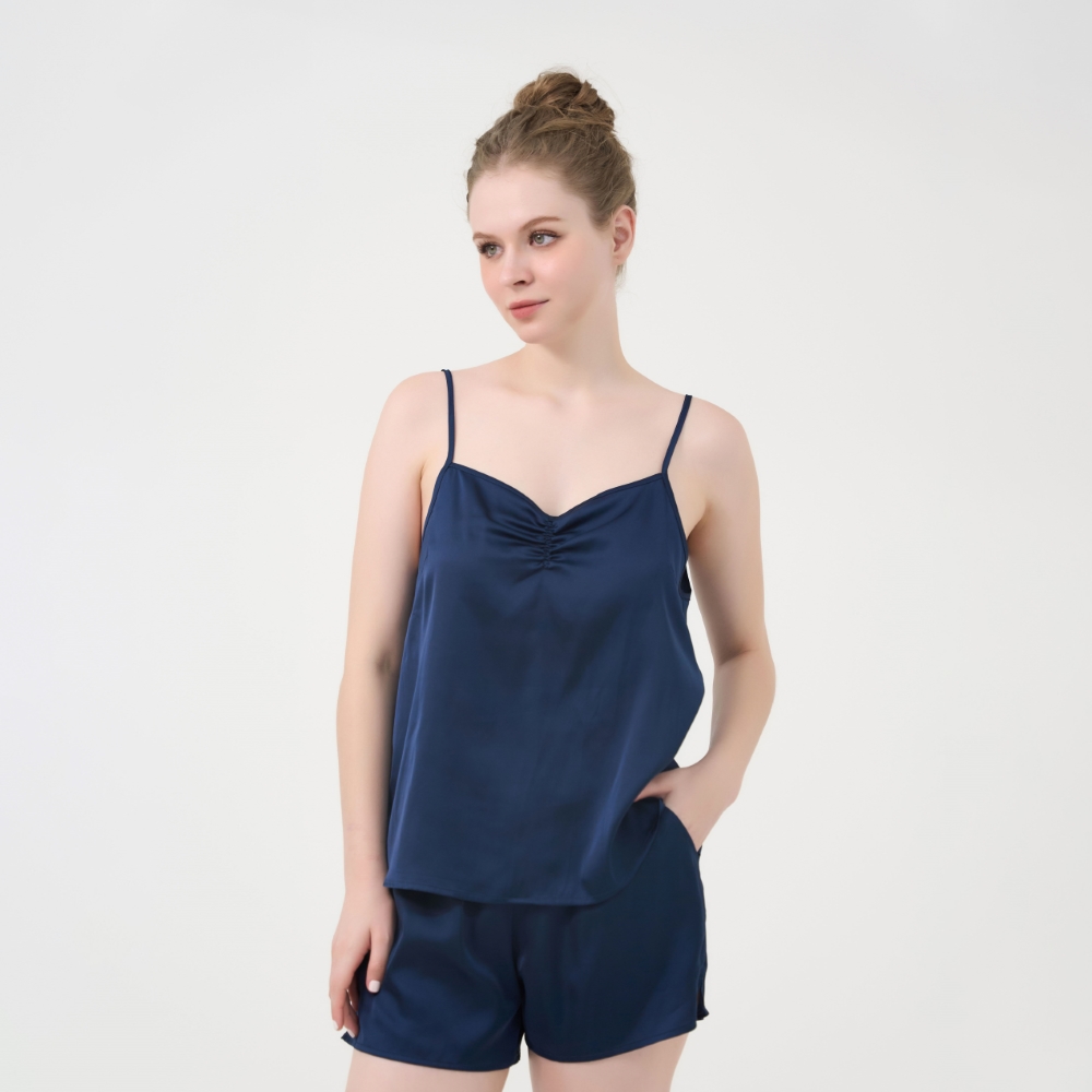 [Mua 3 giảm 20%, mua 2 giảm 15%] Bộ Đồ Short Satin Nữ Vincy BSS077W91