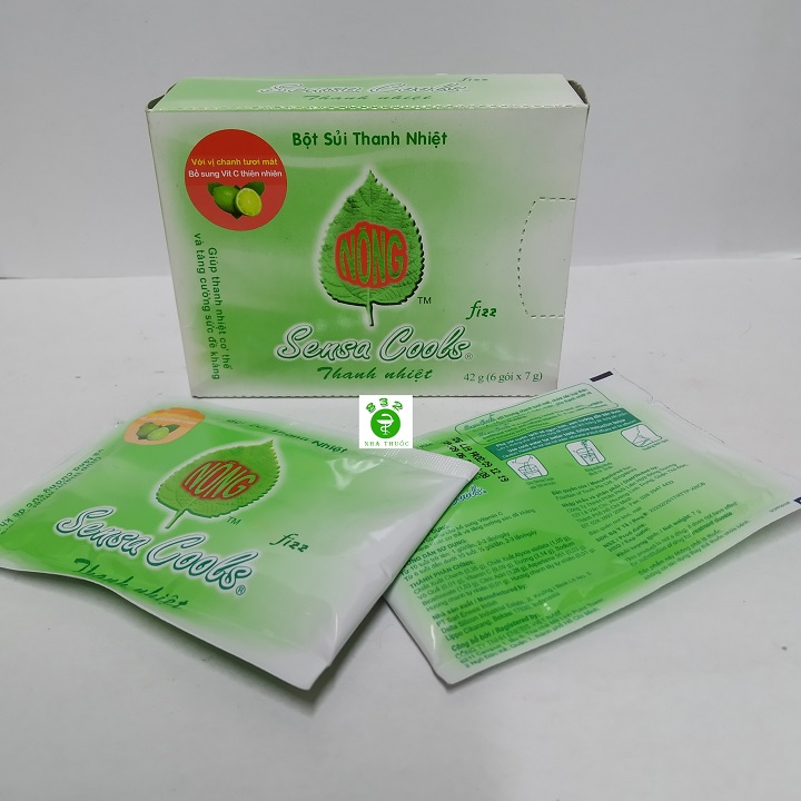 Bột Sủi Thanh Nhiệt Sensa Cools hộp 6 Gói