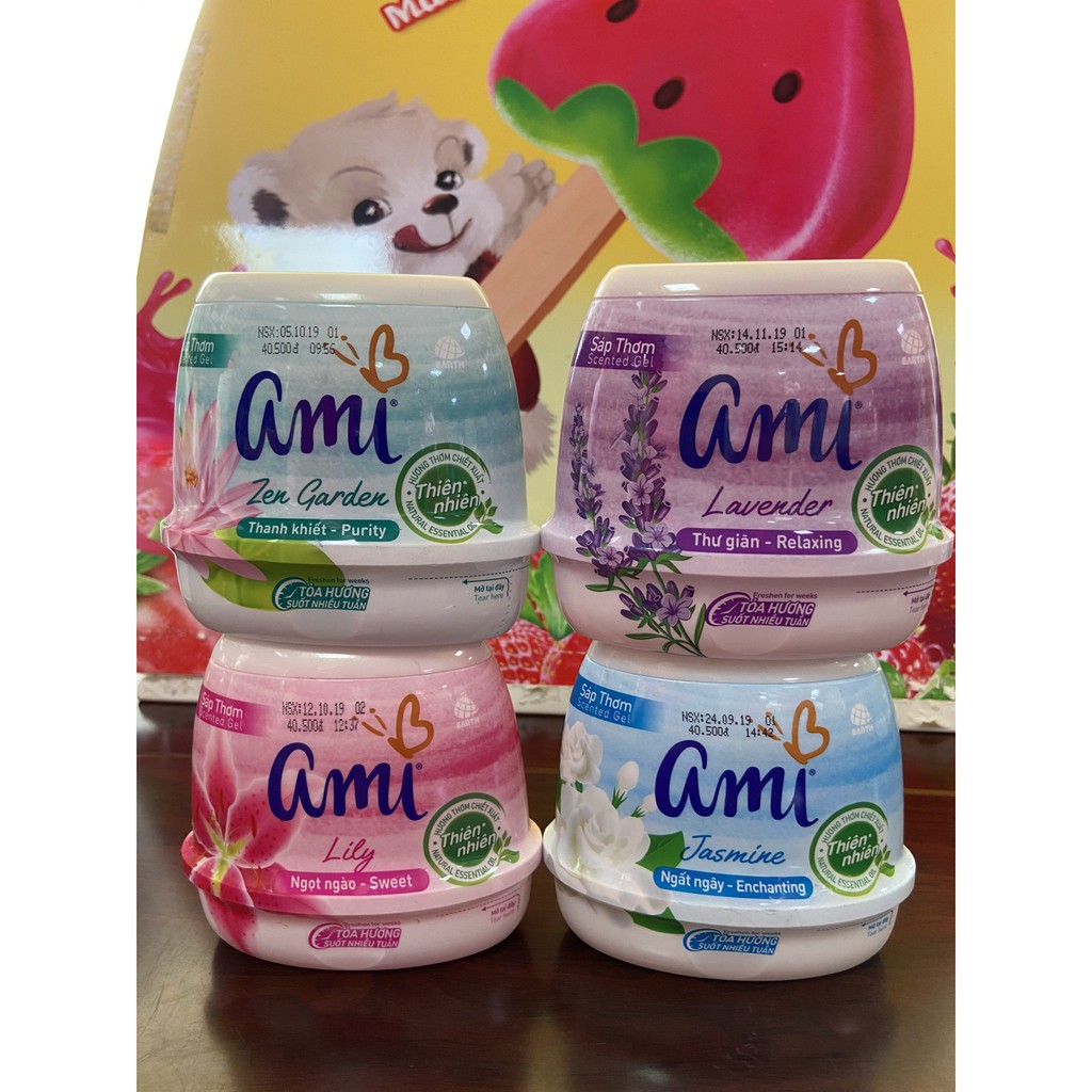 Sáp thơm khử mùi Ami 200g ( Nhiều mùi hương)