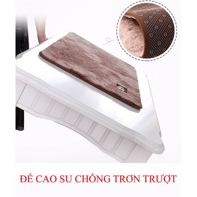 Thảm Chùi Chân Sợi Cotton Thấm Hút Tốt ( KT: 40 cm x 60 CM)
