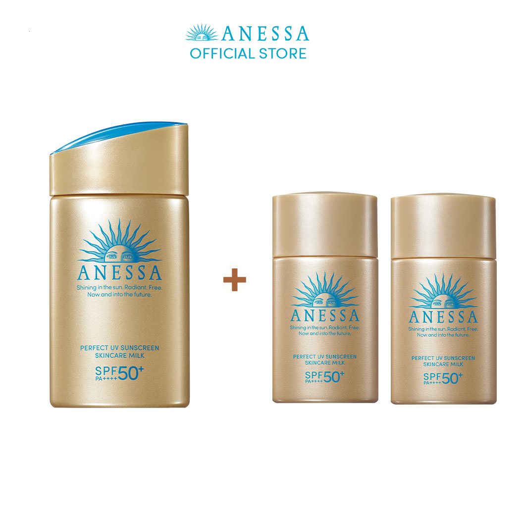 [0H - 2H | 11.11 MUA 1 TẶNG 2] Sữa chống nắng dưỡng da bảo vệ hoàn hảo Anessa Perfect UV Sunscreen Skincare Milk SPF 50+ PA++++ 60ml
