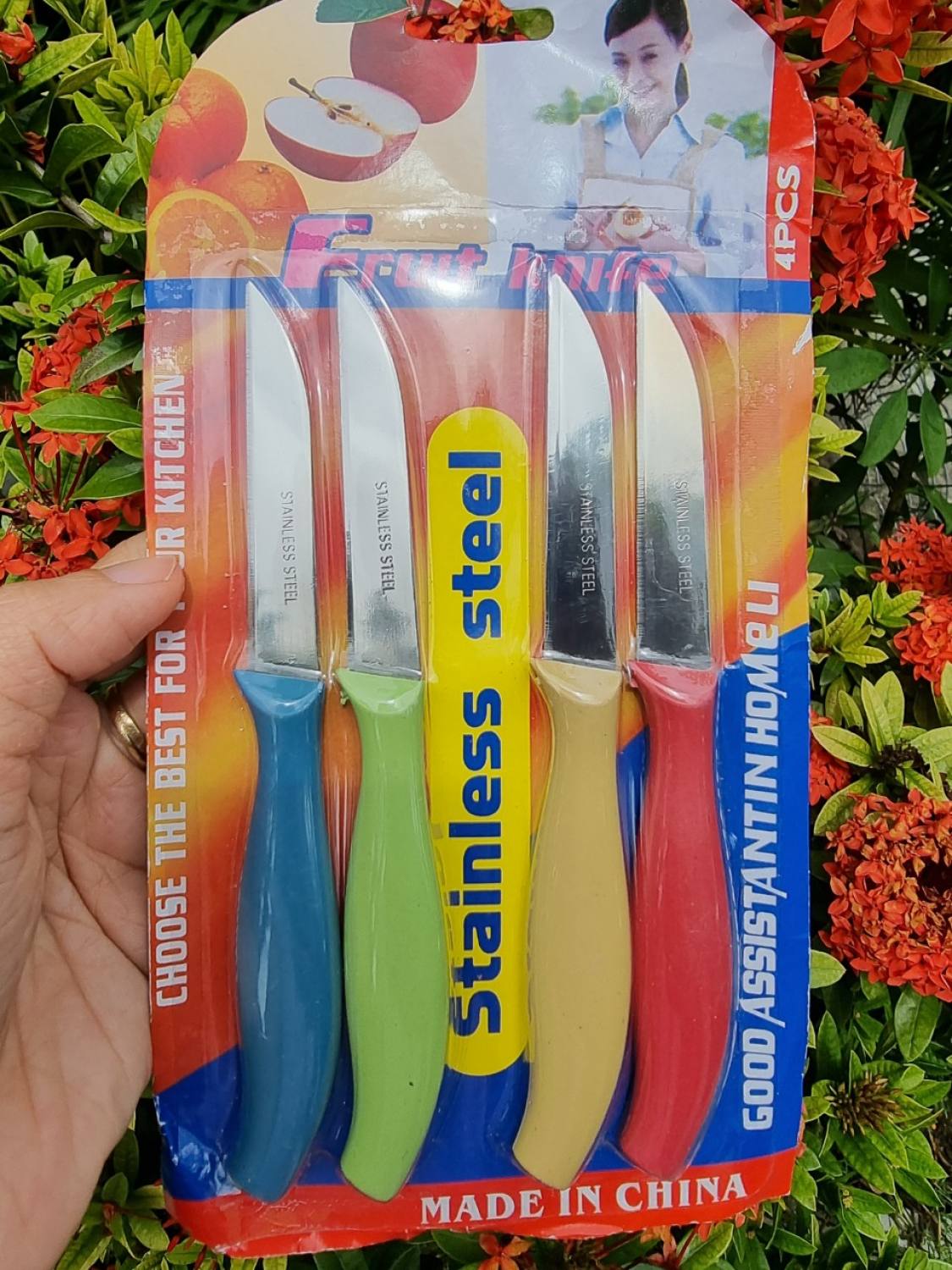 Dao gọt trái cây set 4 cái