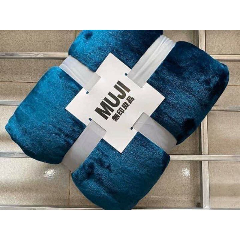Chăn Muji spa lông thỏ,chăn văn phòng 1m15x2m