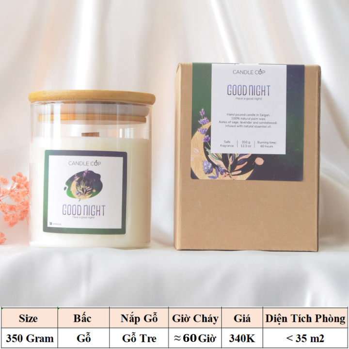 Nến Thơm phòng AGAYA Candle Cup - Mùi GOODNIGHT