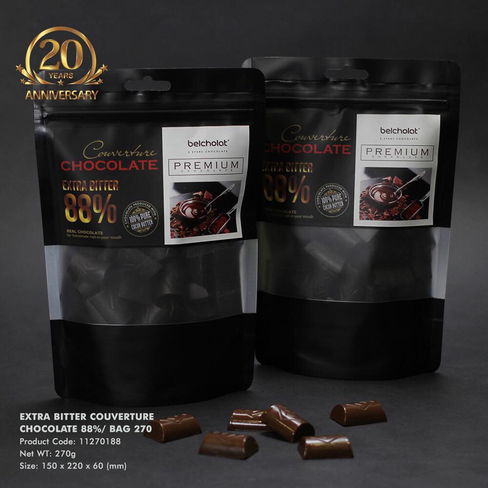 Sô cô la Extra Bitter Chocolate 88% / Bag 270gr