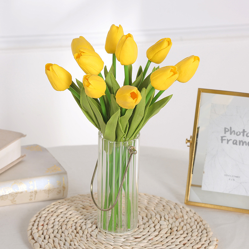 HOA GIẢ TULIP PU GIỐNG THẬT ĐẾN 99%