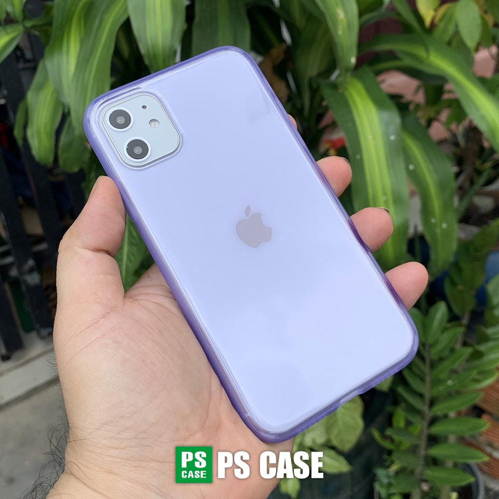 Ốp lưng dẻo chống sốc cao cấp dành cho iPhone 11 - Màu tím mờ - PS Case Phân Phối
