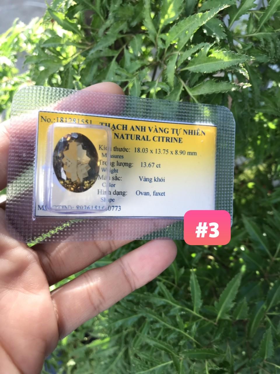 Đá Citrine - Thạch anh vàng thiên nhiên (Đã kiểm định)