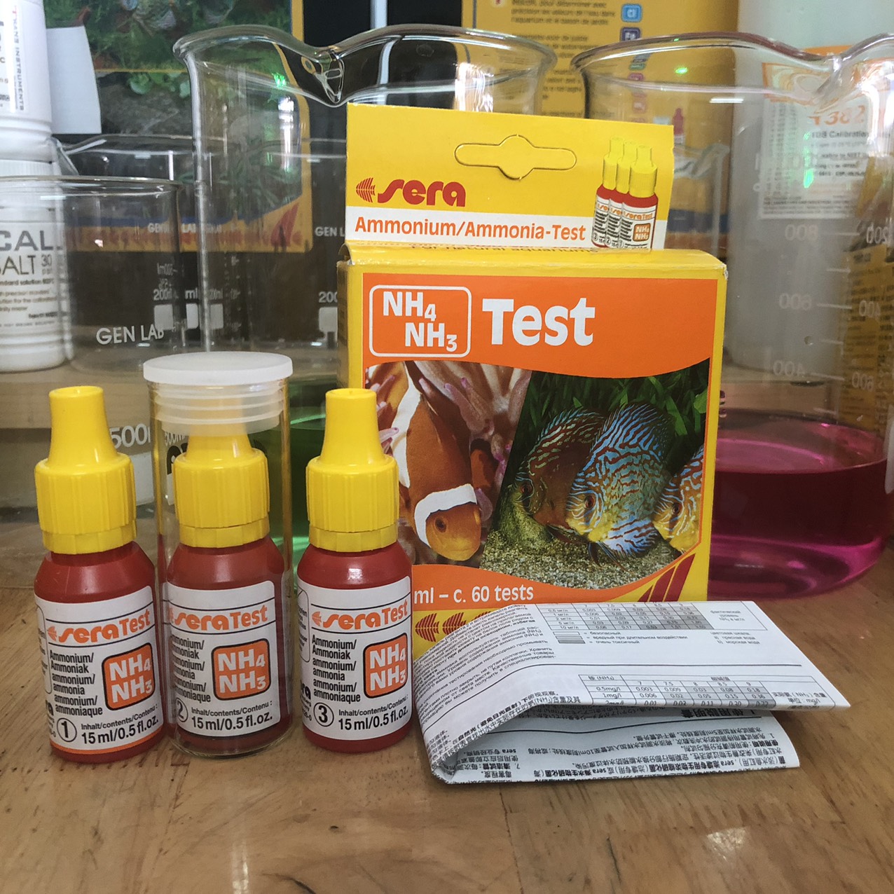 Bộ Đo NH3 testkit NH3/NH4 Sera