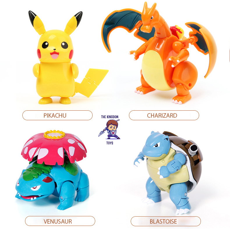 [Hoàn Tiền 10%]Đồ Chơi Pokemon Mô Hình Pikachu / Mewtwo / Eevee / Charizard / Blastoise / Venusaur / Charmander / Squirtle / Psyduck