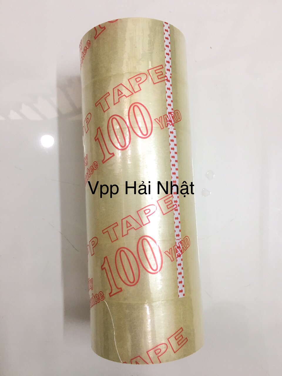 [Giá sỉ] Cây băng keo trong 100 Yard 1kg (6 cuộn) đóng gói hàng siêu dính