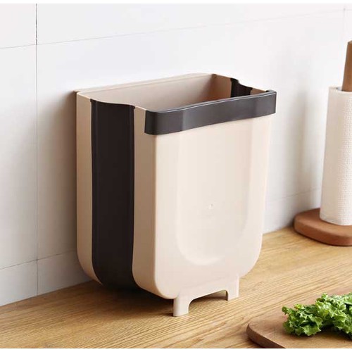 [HCM]THÙNG RÁC GẤP GỌN GẮN CÁNH TỦ BẾP NGĂN KÉO XE Ô TÔ