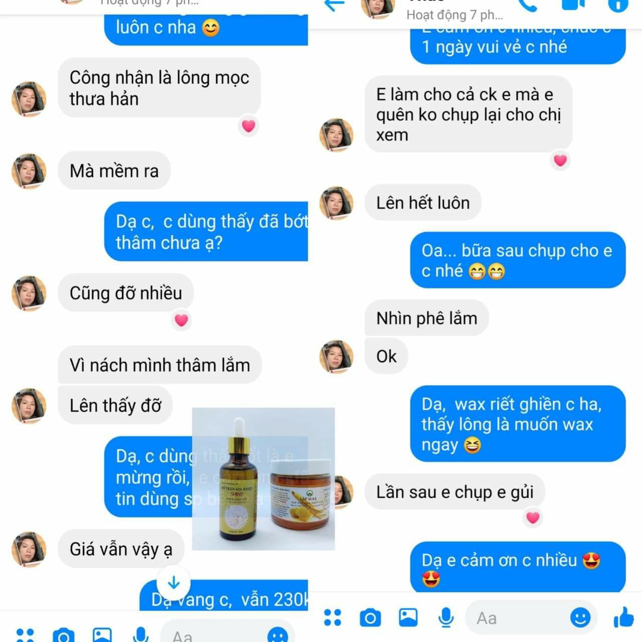 combo wax lông 100% thiên nhiên