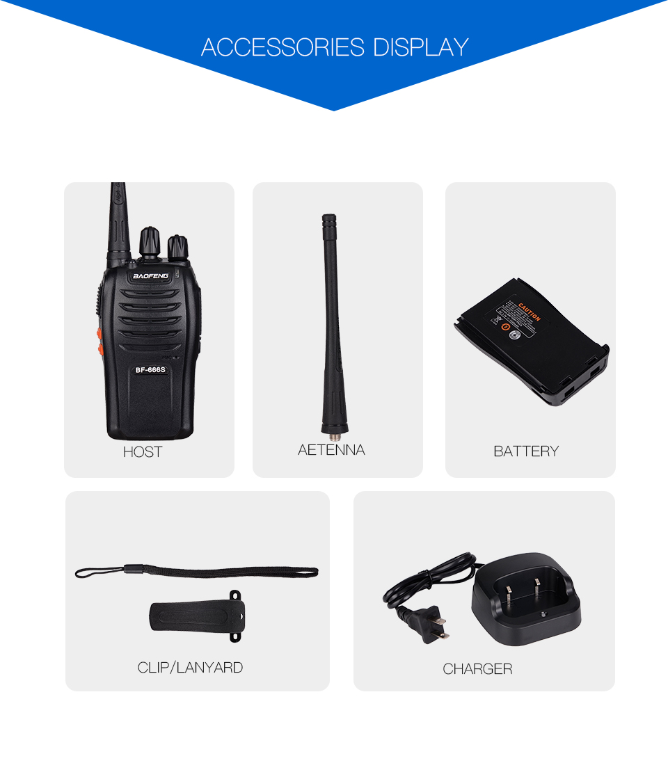 Bộ 08 Bộ đàm Baofeng BF666S - BH:12 Tháng