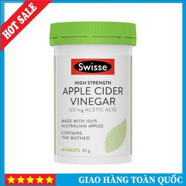Viên Giấm Táo Swisse Apple Cider Vinegar 60 Viên Úc - Giảm Cân Đẹp Da