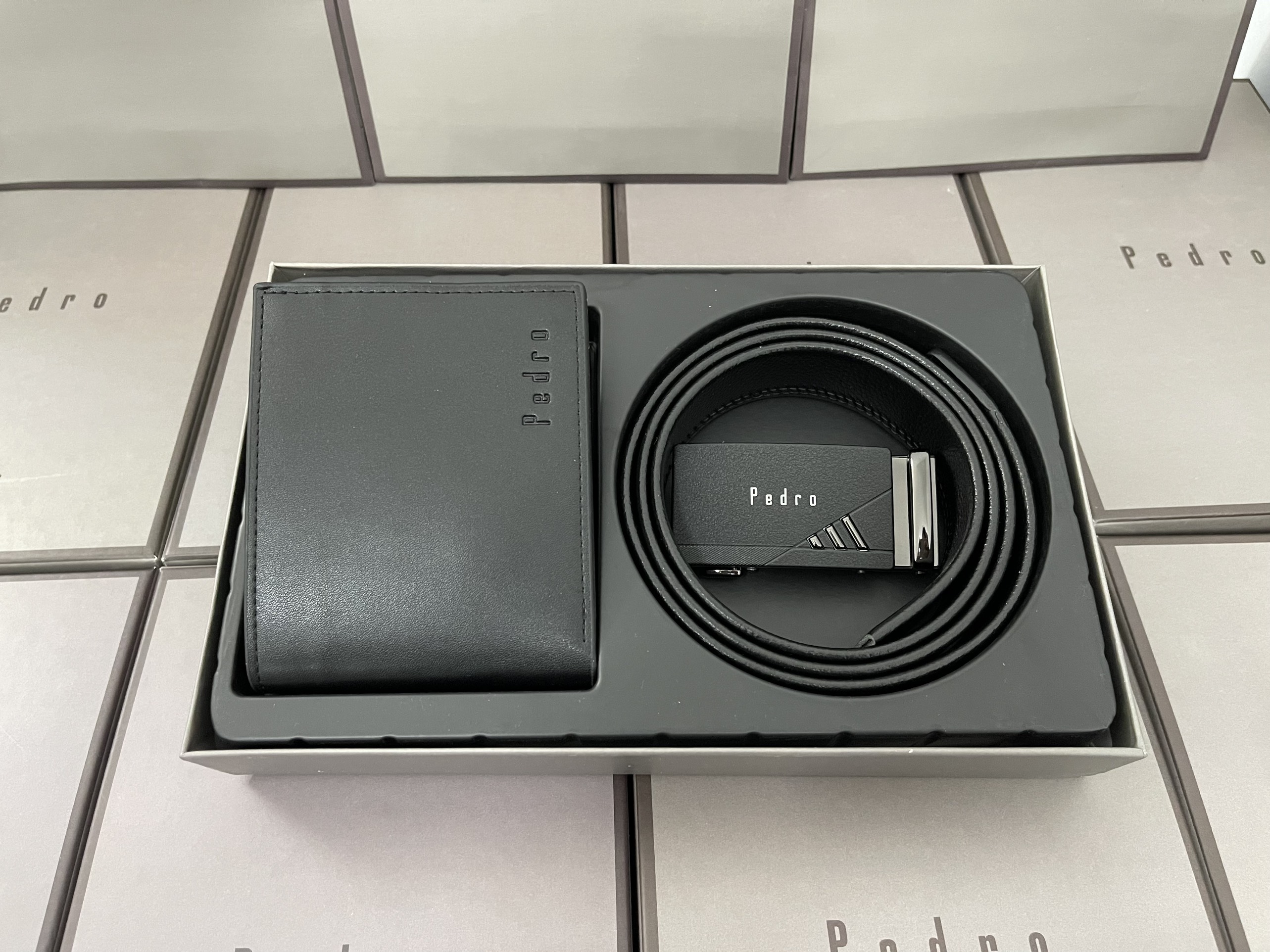 Set Ví Thắt Lưng PEDRO nam fullbox  + túi giấy