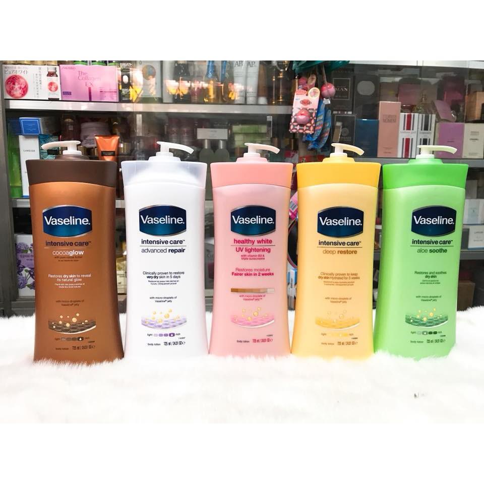 DƯỠNG THỂ VASELINE 725ML (Đủ Mùi) tốt nhất
