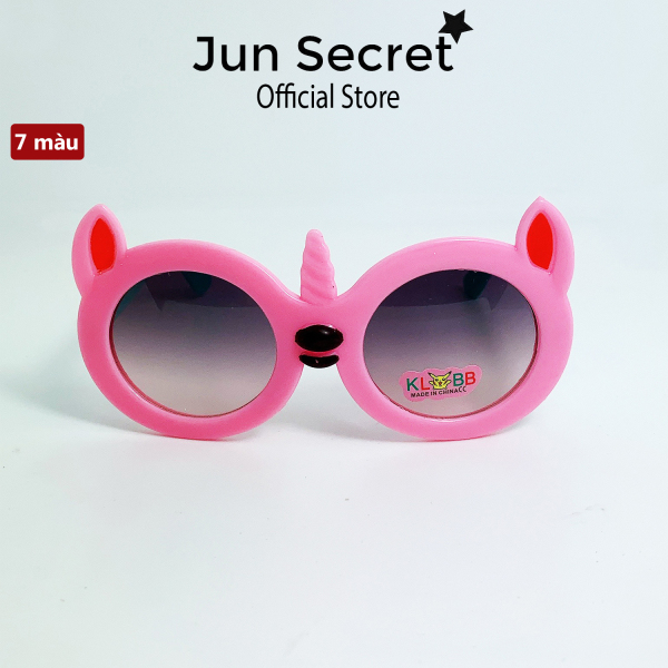 Giá bán Kính mát trẻ em gọng nhựa Jun Secret hình dáng ngộ nghĩnh phù hợp bé trai và bé gái từ 1 tới 5 tuổi JS202210