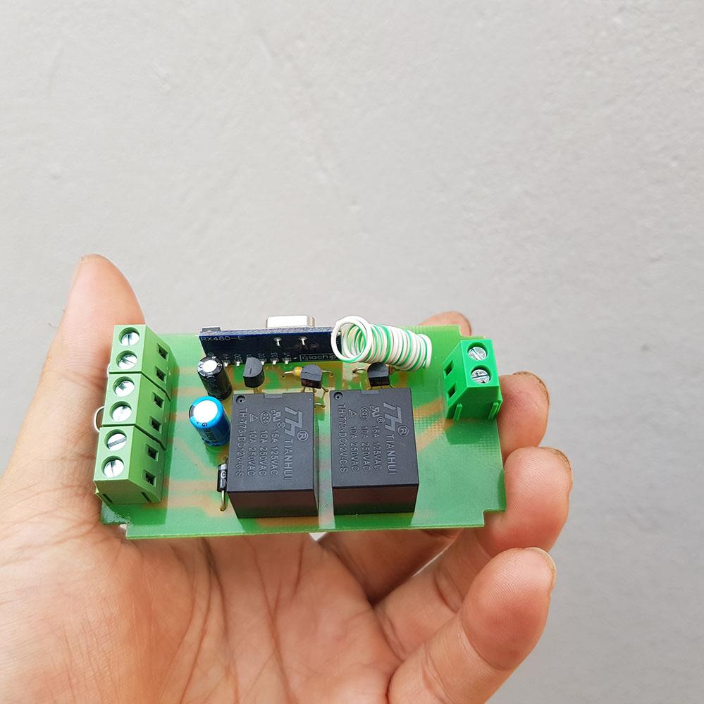 Bộ mạch điều khiển từ xa RF đảo chiều 12v