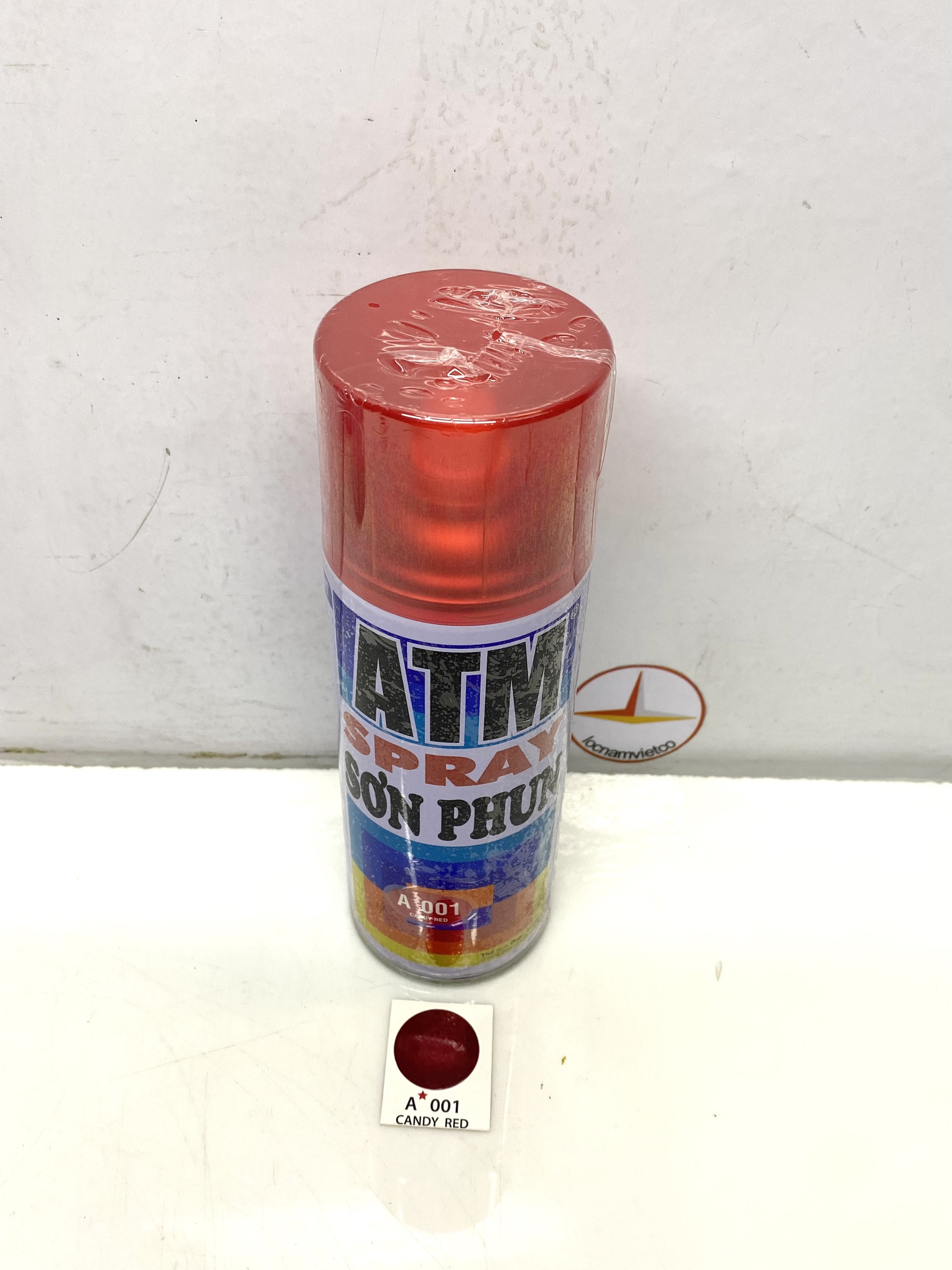 Sơn phun màu đỏ, sơn xịt xe máy ATM Candy A001
