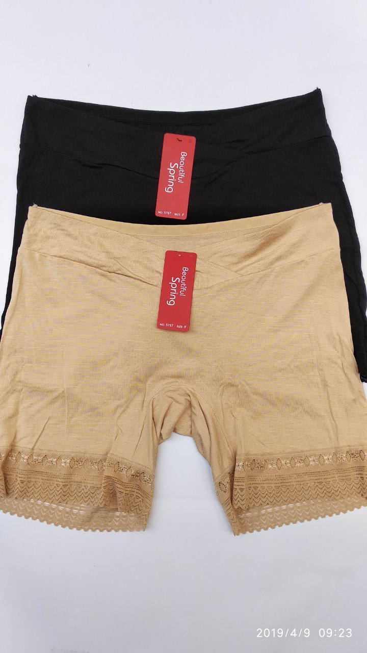 Quần đùi bầu mặc váy cạp chéo cotton thoáng mát