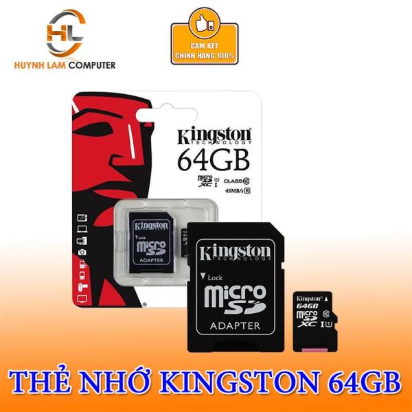 Thẻ nhớ 64GB - Thẻ nhớ 64GB Kingston MICRO SDXC Class10 FPT phân phối