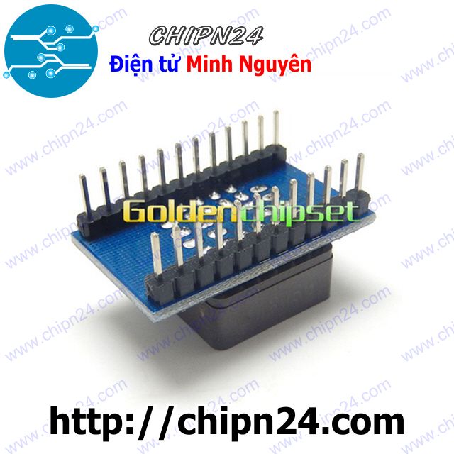 [1 cái] (F25) Đế chuyển PLCC28 sang DIP24