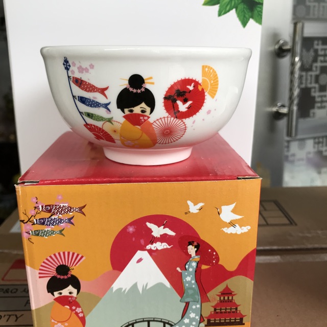 Combo 10 chén sứ dễ thương - Quà tặng từ Unilever