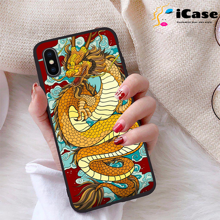 Ốp lưng iPhone X viền dẻo TPU BST Rong
