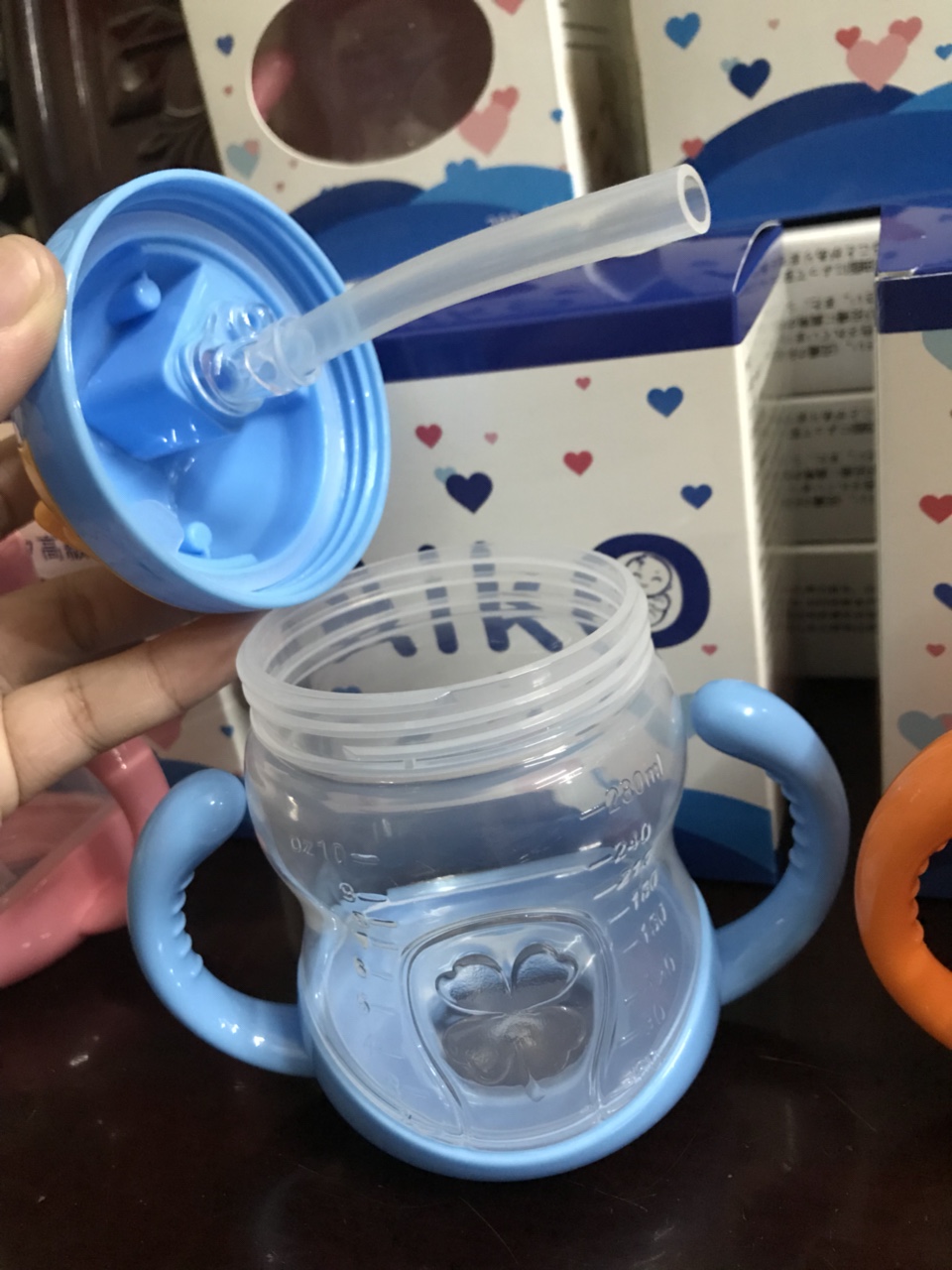 BÌNH TẬP UỐNG NƯỚC CHỐNG RÒ 280ML cho bé mã 2020