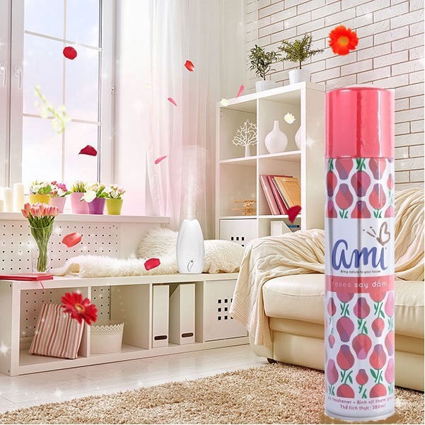[HCM]Nước hoa xịt phòng Ami 280ml( new york hoa ylang lavender hoa hồng)