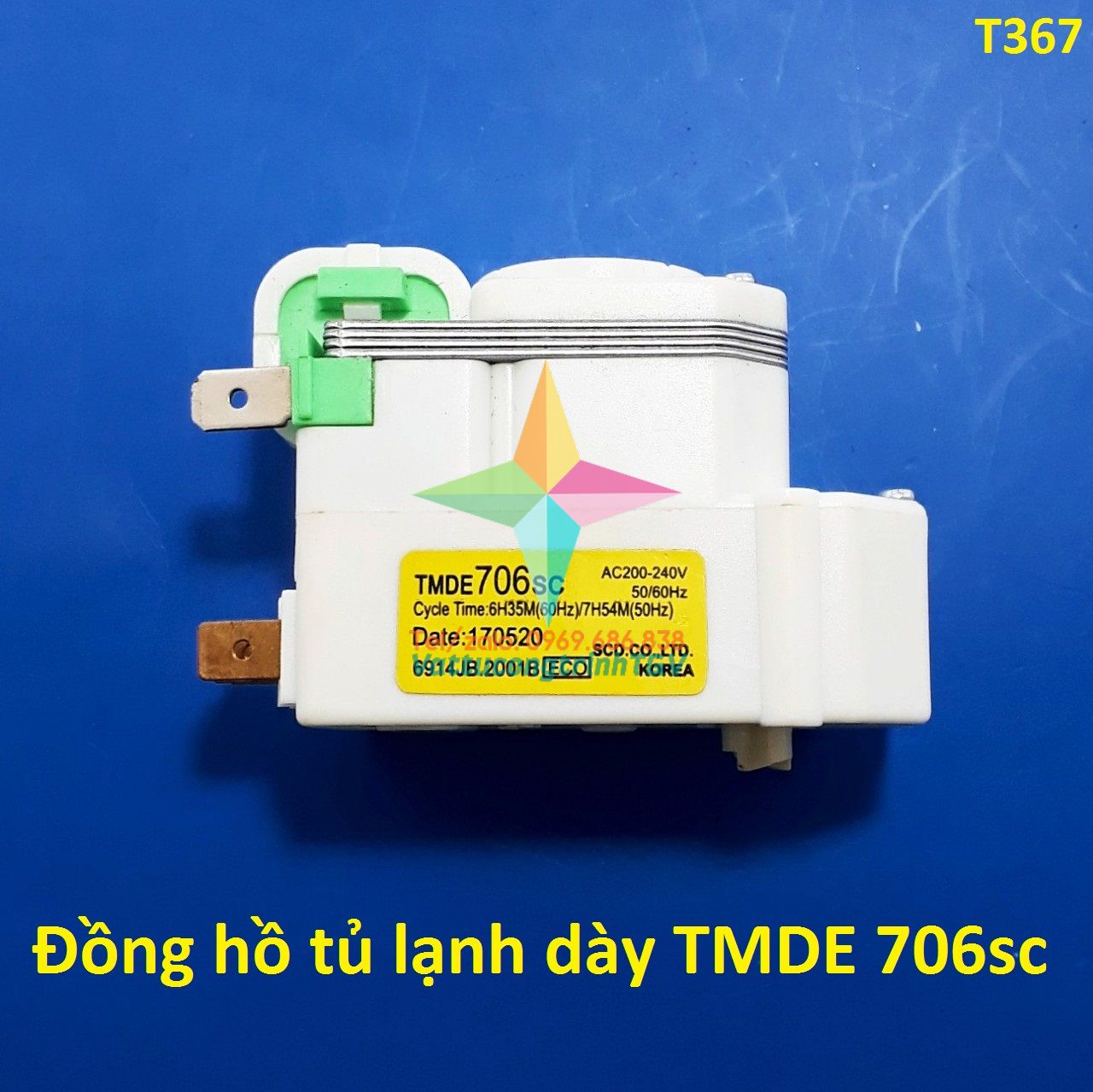 Đồng hồ rơle thời gian tủ lạnh TMDE706sc thân dày