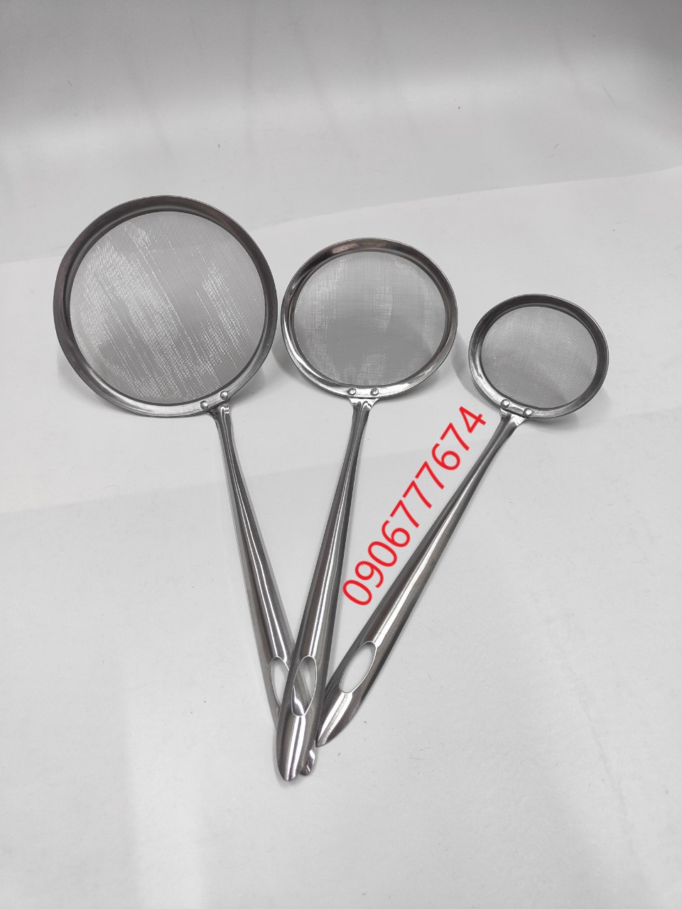 Vá vớt bọt / hớt bọt inox dạng lưới khít , mịn [Ảnh thật] [Có sẵn]
