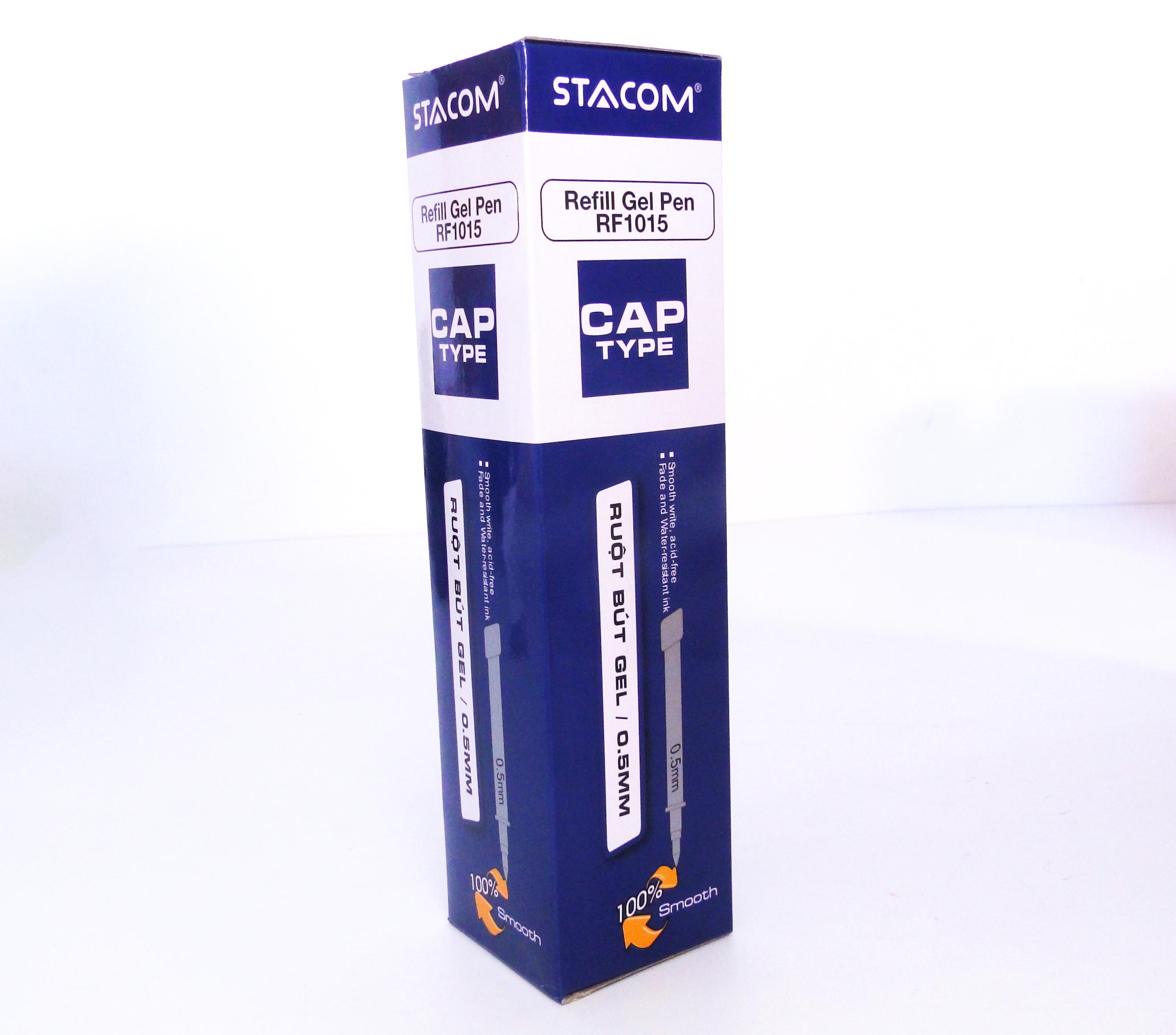 (Hộp 20 ruột) Bút gel ngòi 0.5mm stacom - RF1015