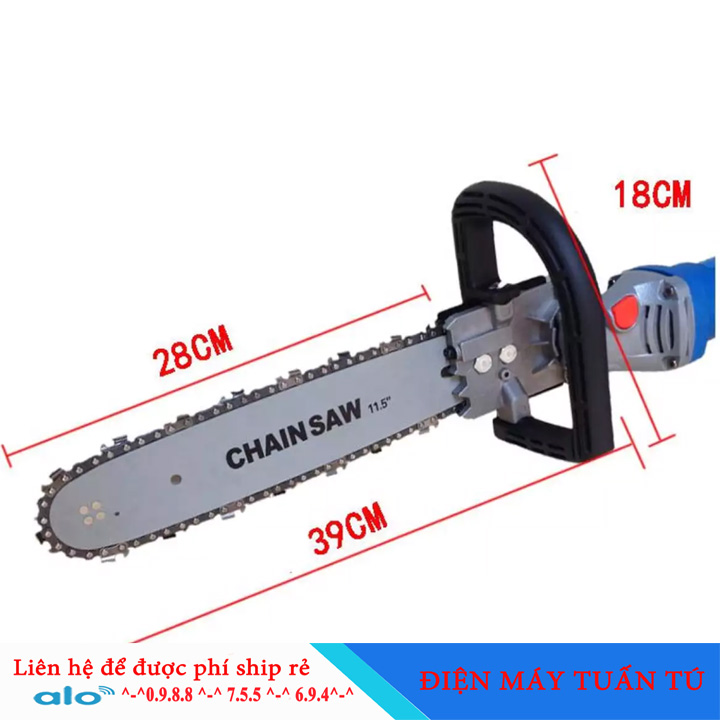 Bộ chuyển đổi máy mài thành máy cưa xích