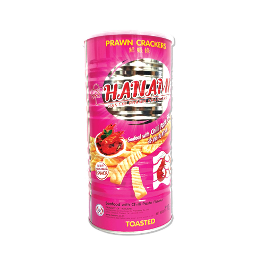 Snack Tôm Hanami Thái Lan Lon (Tôm lon 3 vị) ( 110g )
