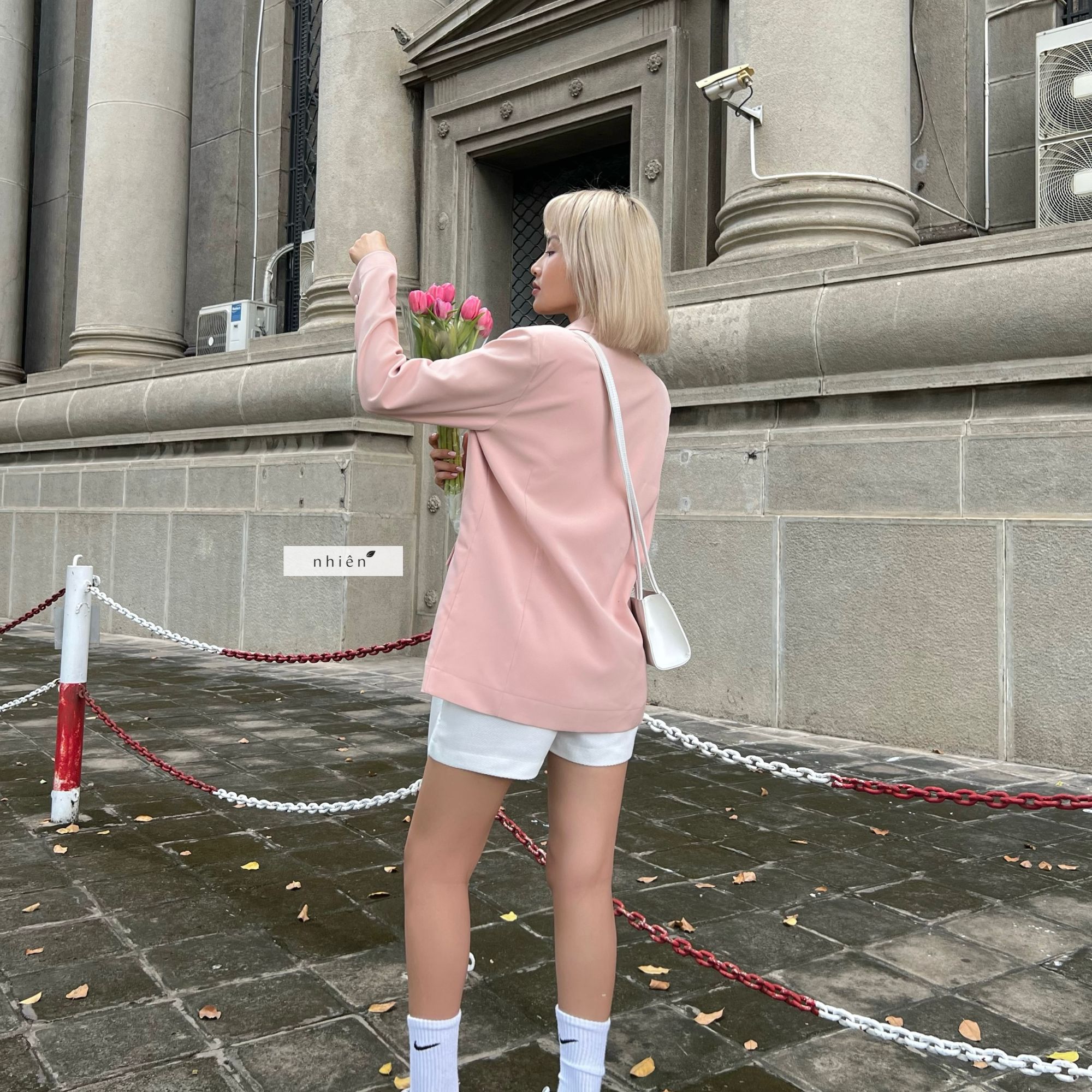Áo khoác blazer basic phối nút nhiennofficial BK15