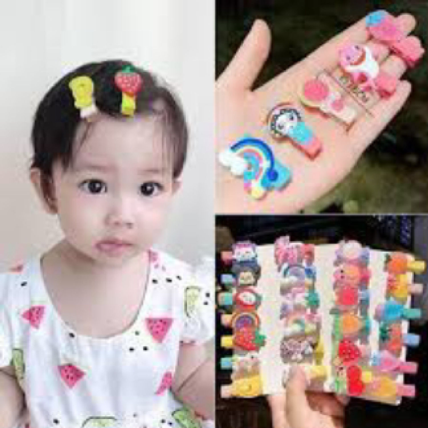Set 5 kẹp tóc siêu xinh, kẹp tóc cho bé [ MÃ B705 ]