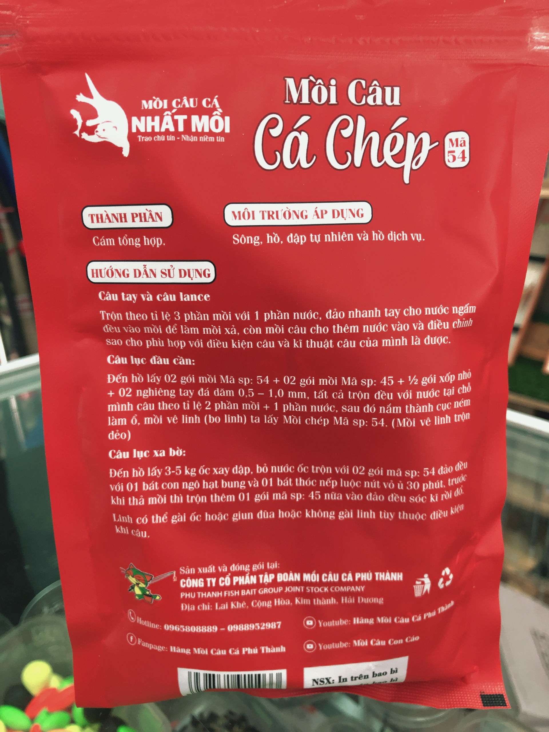 [ComBo]2 Gói Mồi Cá Chép