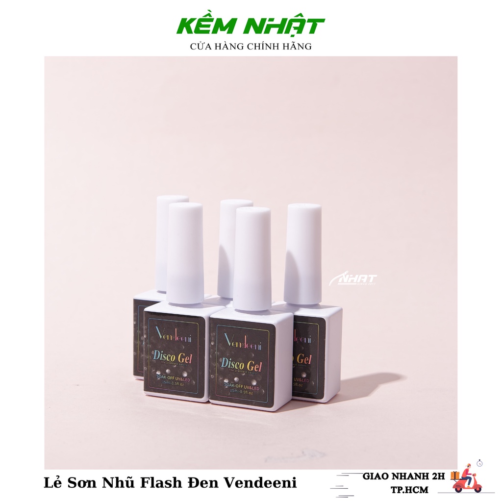 Lẻ Sơn Nhũ Flash Đen Siêu Sáng Vendeeni