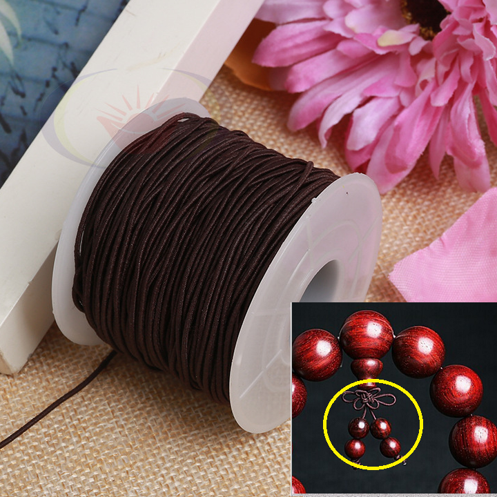 60m Dây Thun Co Giãn, Dây đàn hồi Xỏ Chuỗi Hạt 1mm