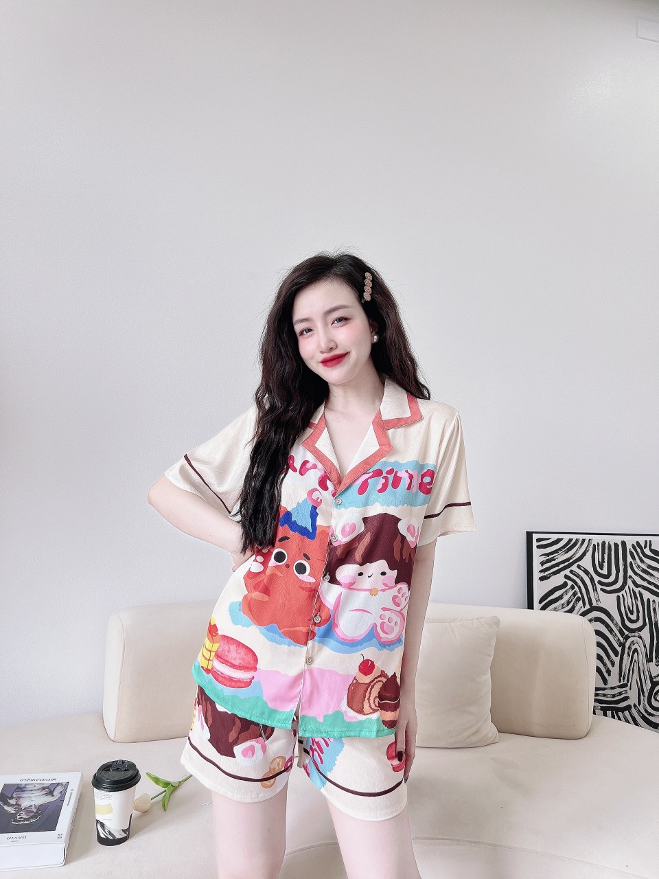 Bộ đùi - lụa xước ánh kim cao cấp (ĐẢM BÀO GIỐNG HÌNH 100%) - SIZE 40 - 60kg