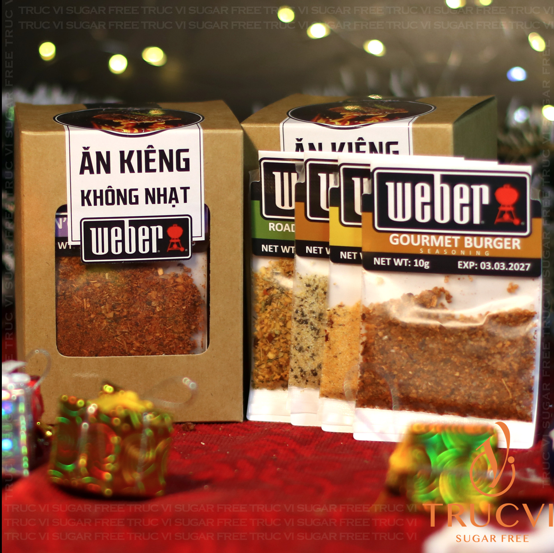 [Combo] Gia vị ăn kiêng 0 calo Weber( eat clean, keto, gymer, das, không đường )