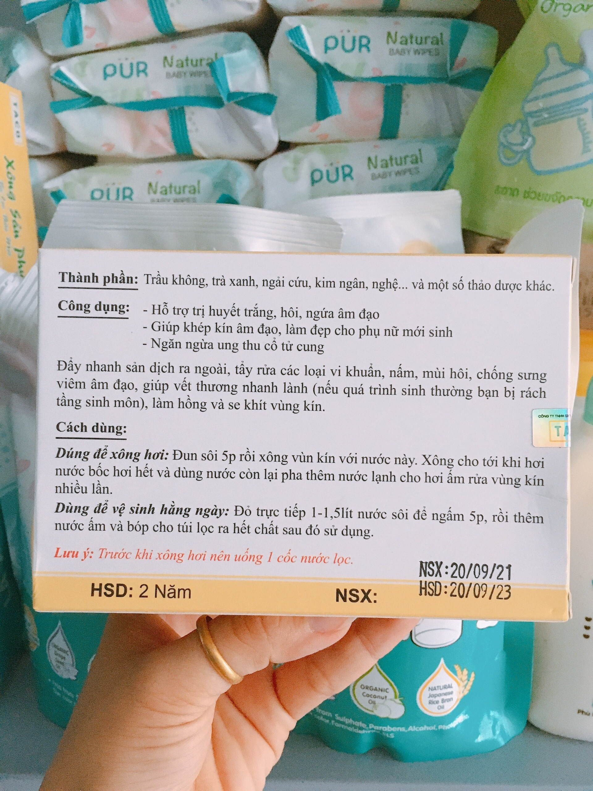 XÔNG SẢN PHỤ CHO MẸ SAU SINH