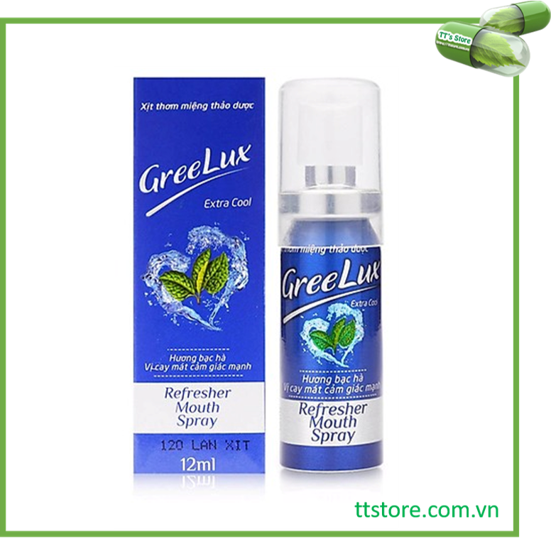 [HCM]Xịt Thơm Miệng Thảo Dược GREELUX [Chai 12ml] Extra Cool / Fresh Mint Cool [Grelux greenlux greelus]