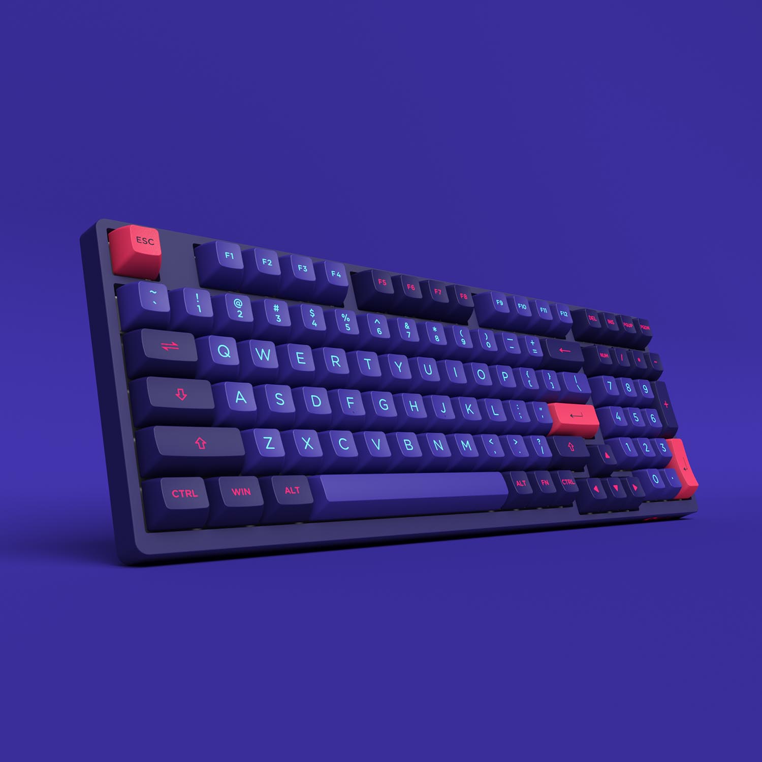 Bàn phím cơ AKKO 3098B Multi-modes NEON (Bluetooth 5.0 / Wireless 2.4Ghz / Hotswap / Foam tiêu âm / Foam đáy / AKKO CS Jelly sw)