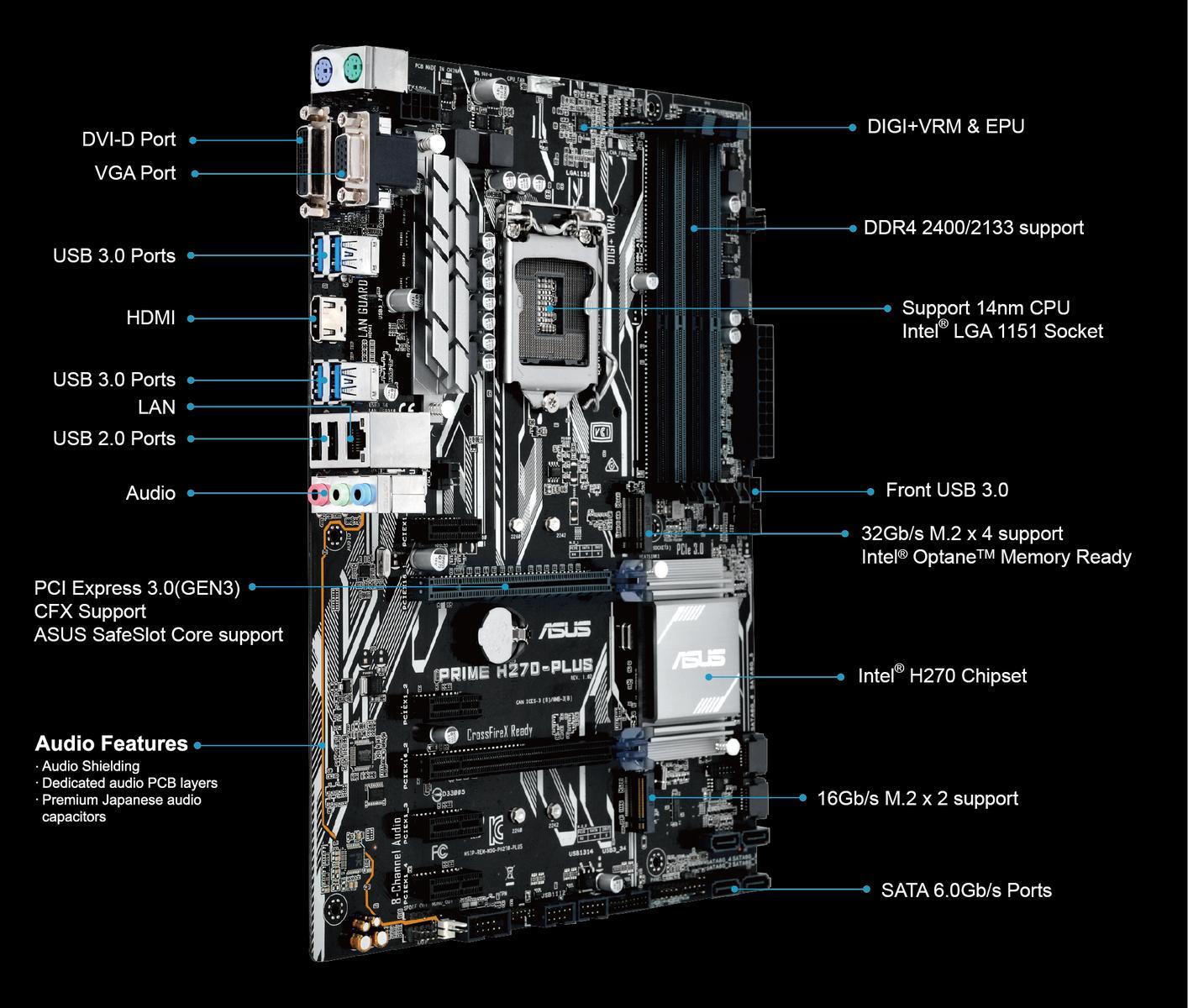 Mainboard Asus Prime H270-Plus socket 1151