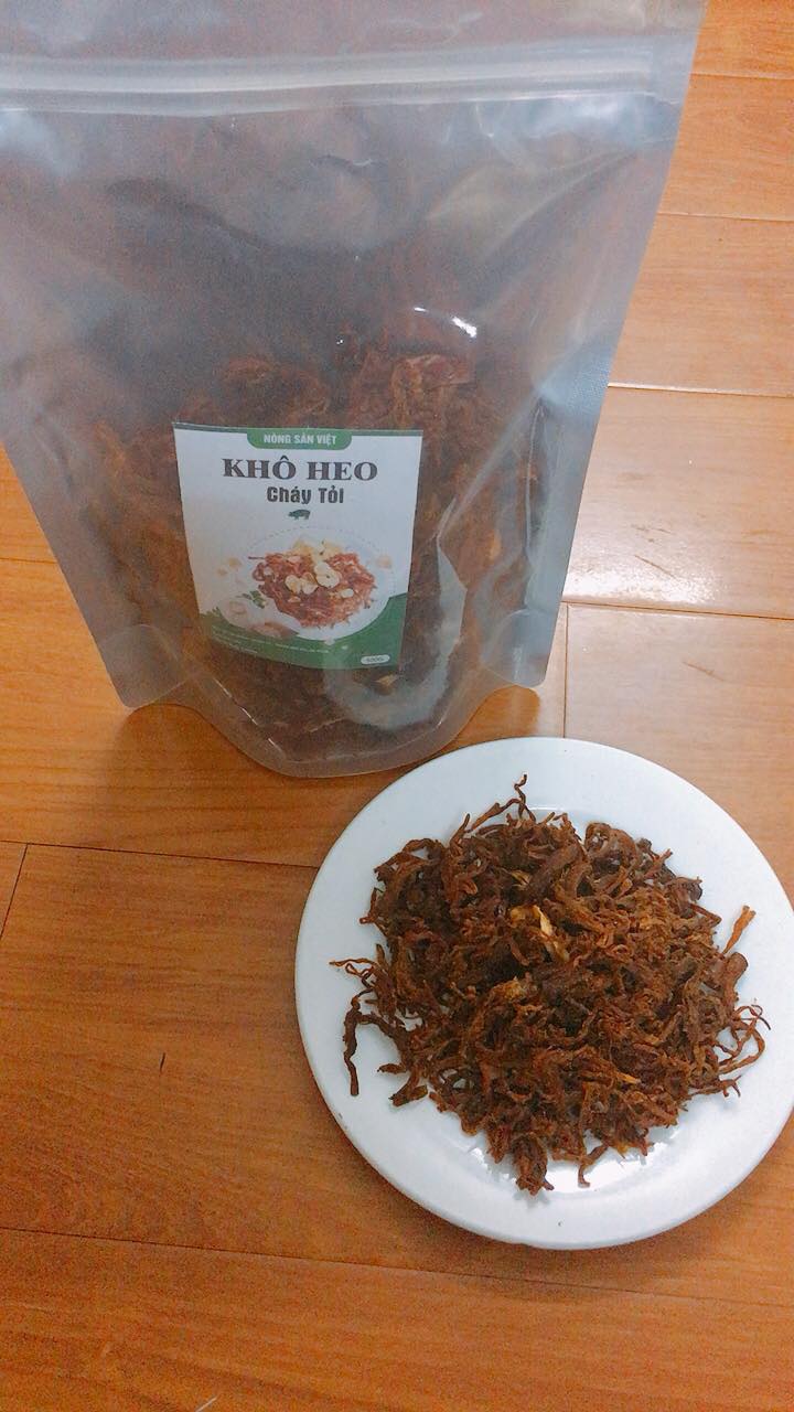500gr Heo khô cháy tỏi (sợi nhỏ)